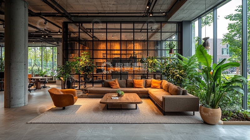 高清大图下载【趣麦麦图】现代风格公寓休闲区