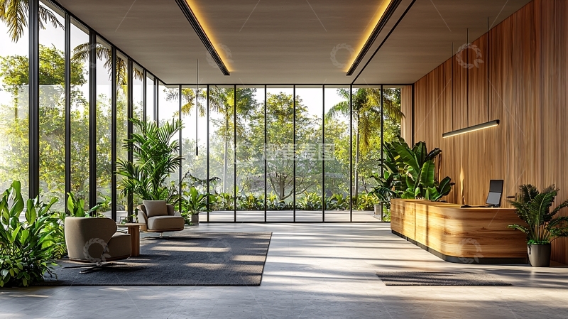 高清大图下载【趣麦麦图】现代简约酒店大堂