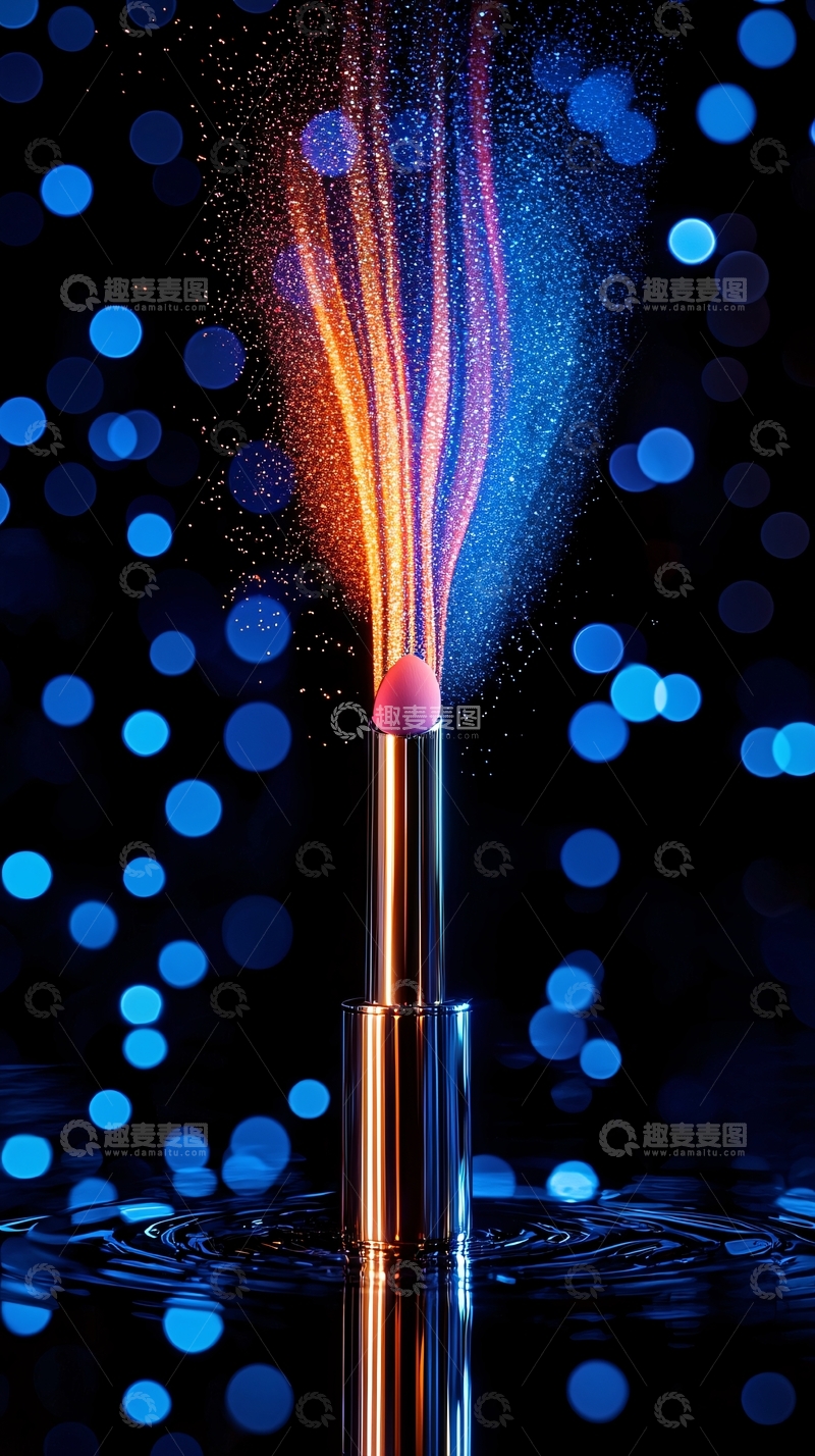 高清大图下载【趣麦麦图】彩妆炫光唇膏