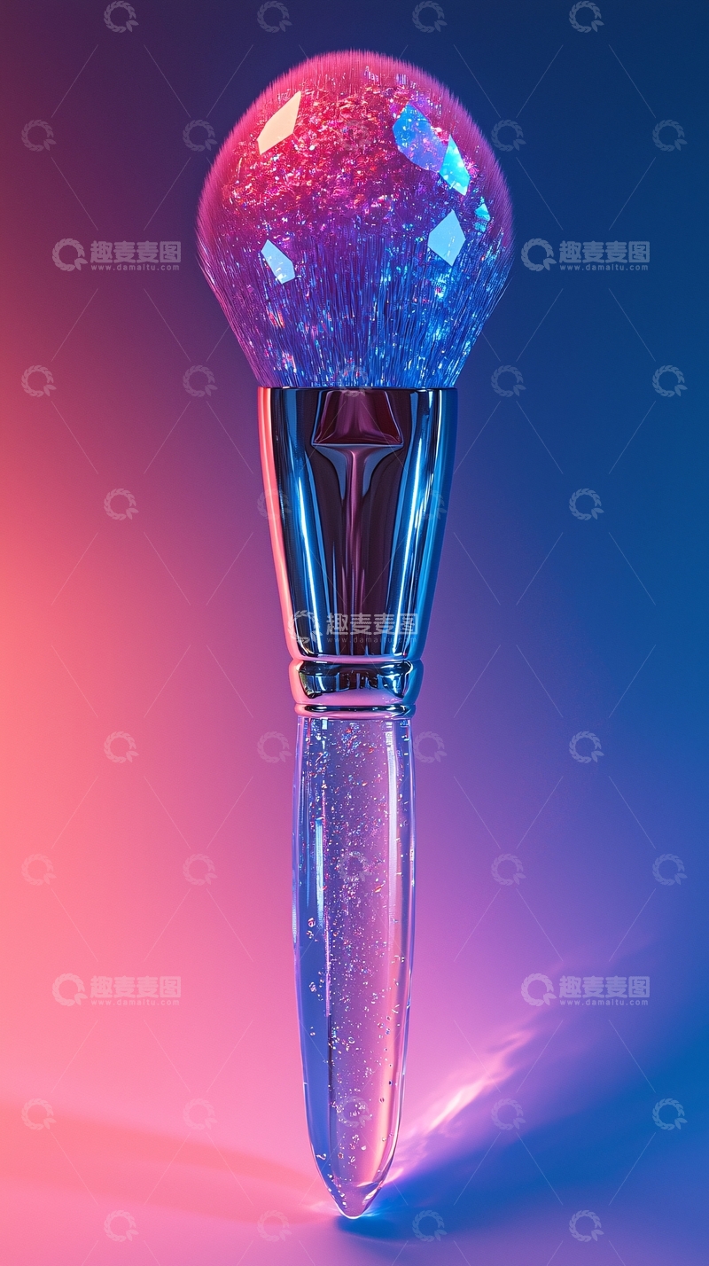 高清大图下载【趣麦麦图】-闪亮渐变化妆刷