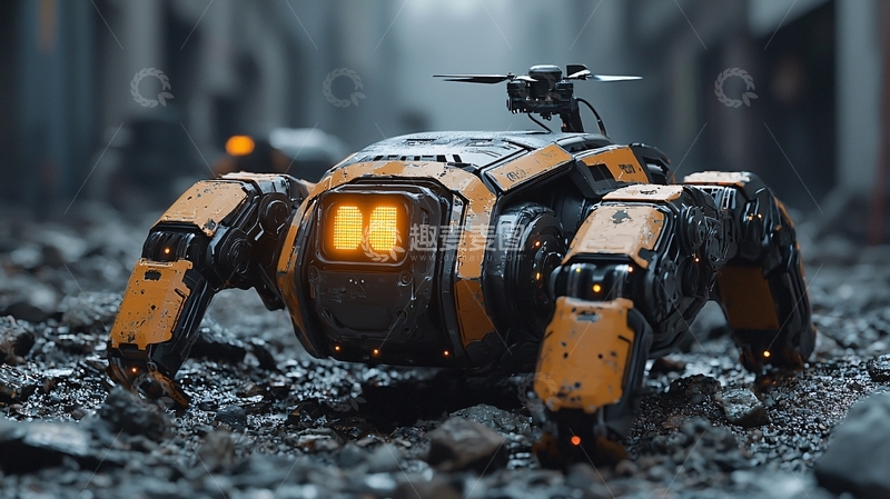 高清大图下载【趣麦麦图】未来感机器人