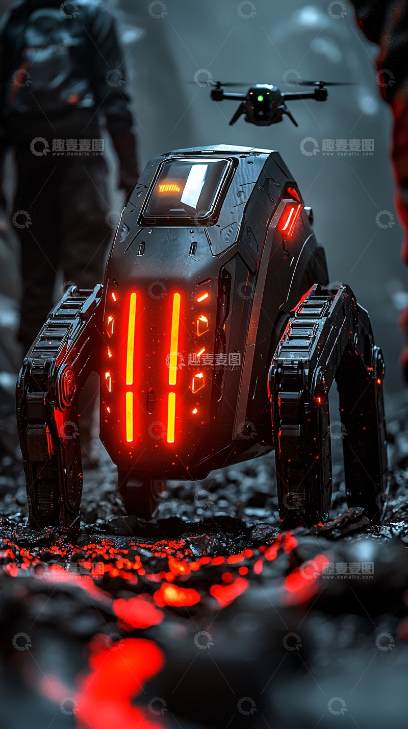 高清大图下载【趣麦麦图】科幻机器人
