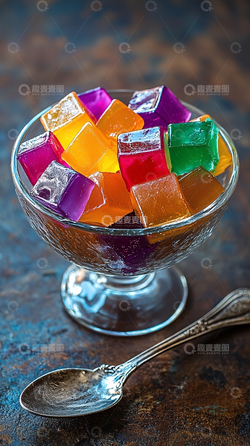 高清大图下载【趣麦麦图】彩色果冻