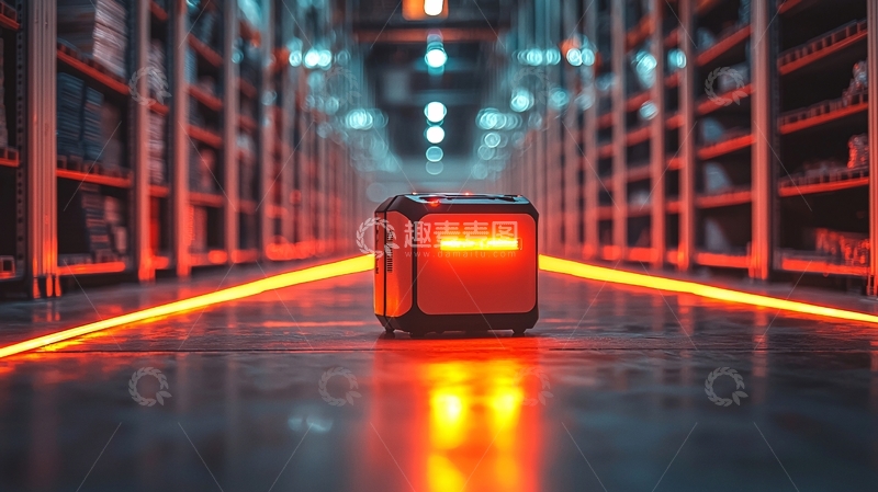 高清大图下载【趣麦麦图】仓库机器人