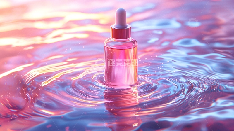 高清大图下载【趣麦麦图】粉色液体瓶