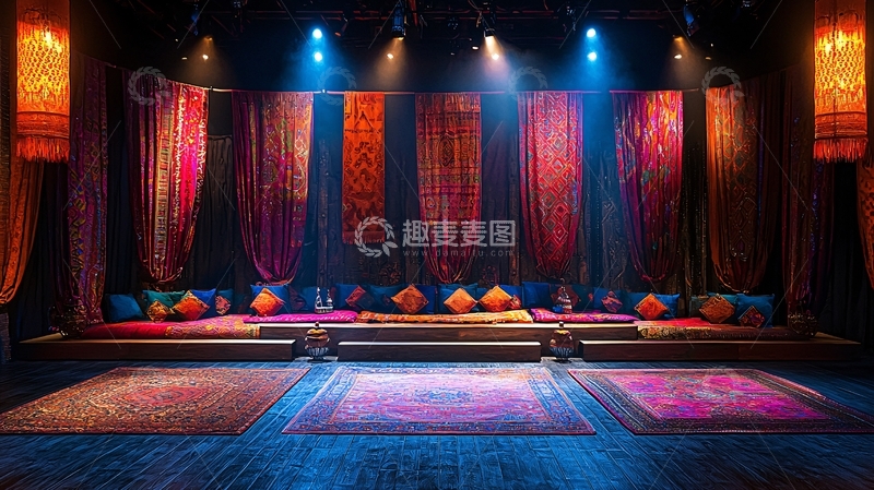 高清大图下载【趣麦麦图】舞台背景