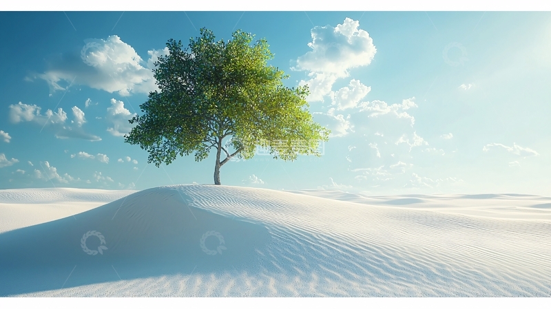 高清大图下载【趣麦麦图】沙漠绿洲