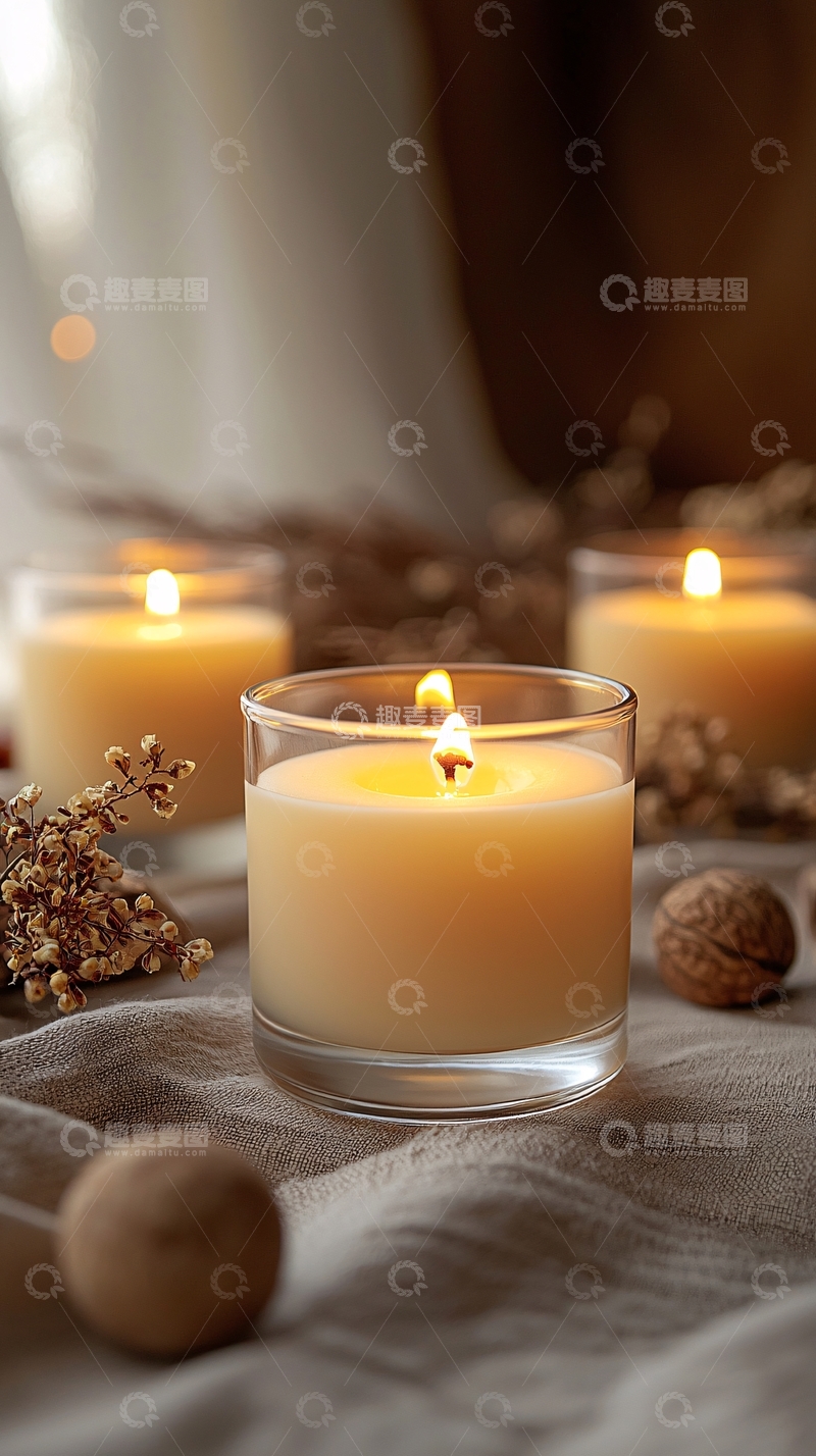 高清大图下载【趣麦麦图】温暖烛光