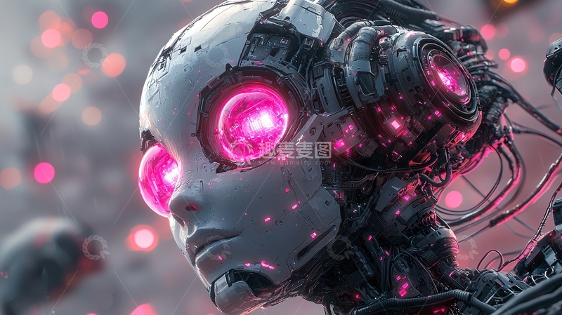 高清大图下载【趣麦麦图】机械少女