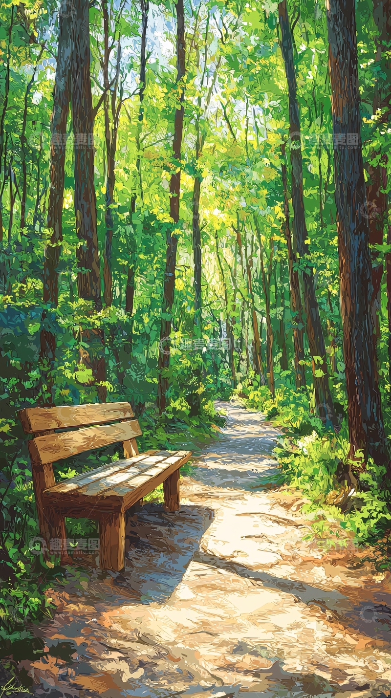 高清大图下载【趣麦麦图】森林小路