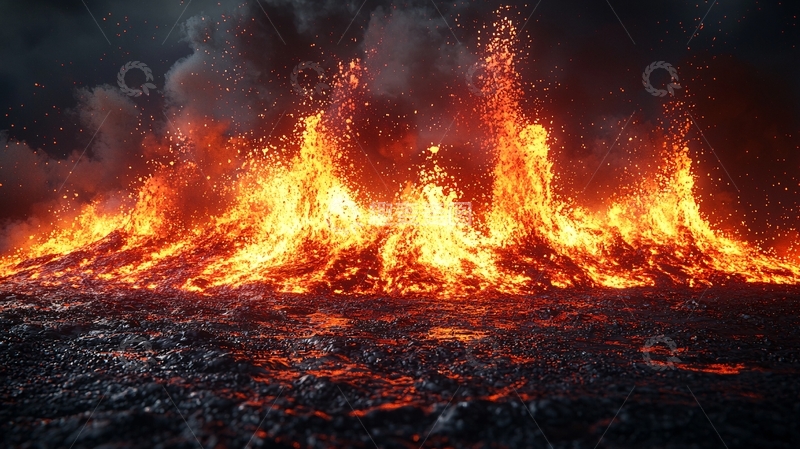 高清大图下载【趣麦麦图】地狱般火焰