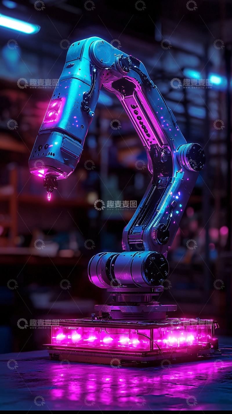 高清大图下载【趣麦麦图】科幻感十足的机械臂