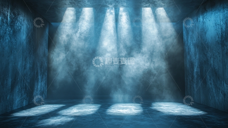 高清大图下载【趣麦麦图】蓝色灯光背景