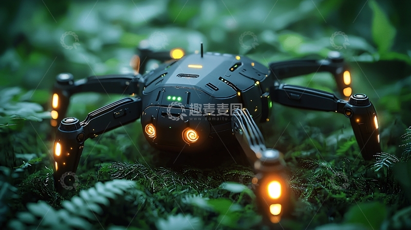 高清大图下载【趣麦麦图】高清蜘蛛机器人
