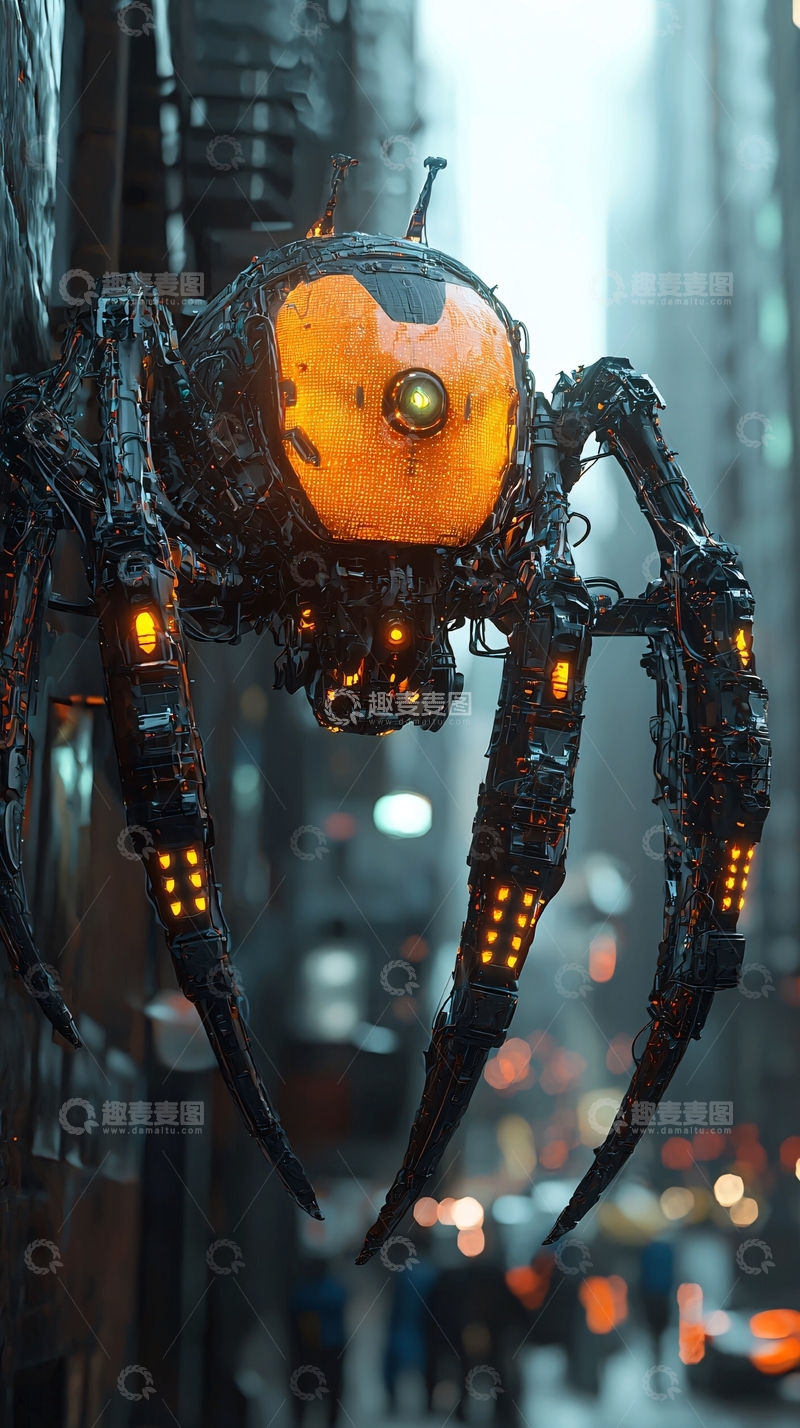 高清大图下载【趣麦麦图】机械蜘蛛