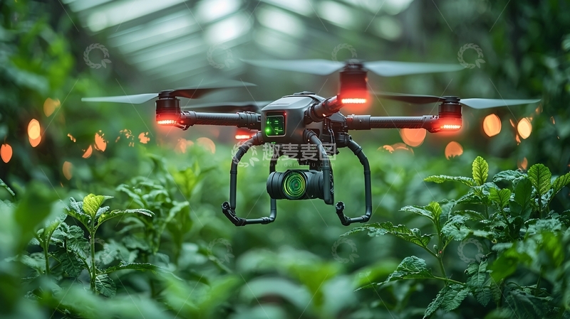高清大图下载【趣麦麦图】农田植保无人机
