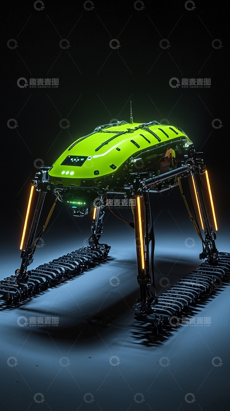 高清大图下载【趣麦麦图】未来科技感机器人