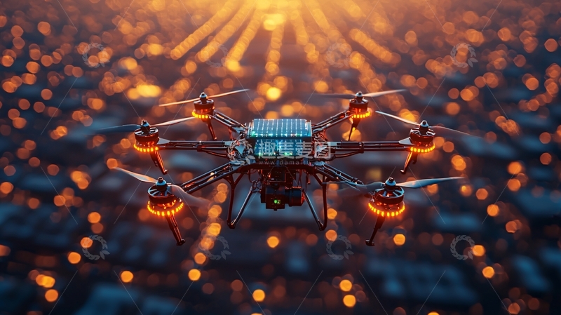 高清大图下载【趣麦麦图】无人机集群