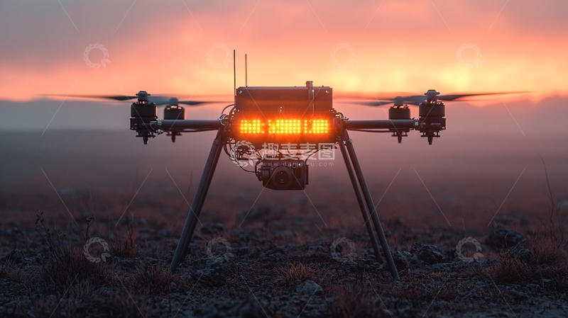 高清大图下载【趣麦麦图】无人机日出景色
