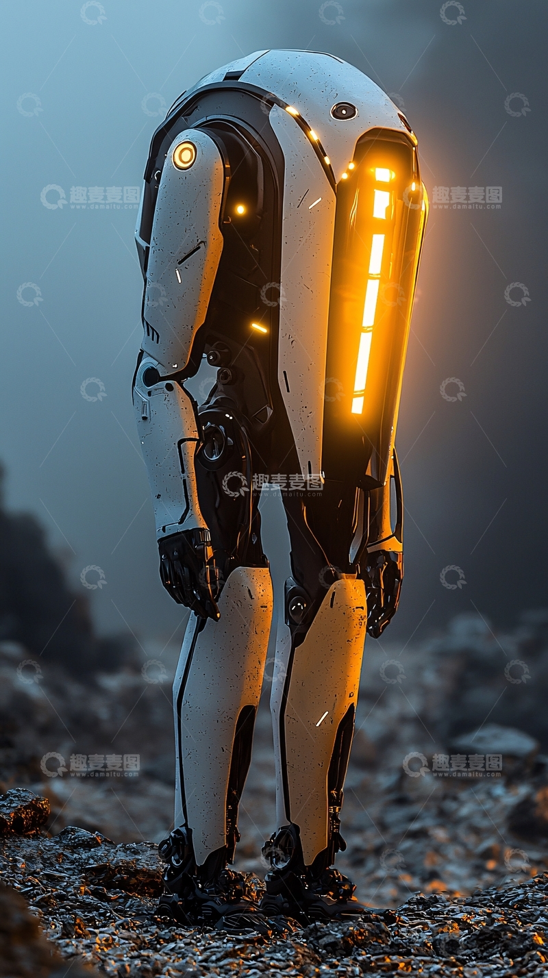 高清大图下载【趣麦麦图】未来科技感机器人