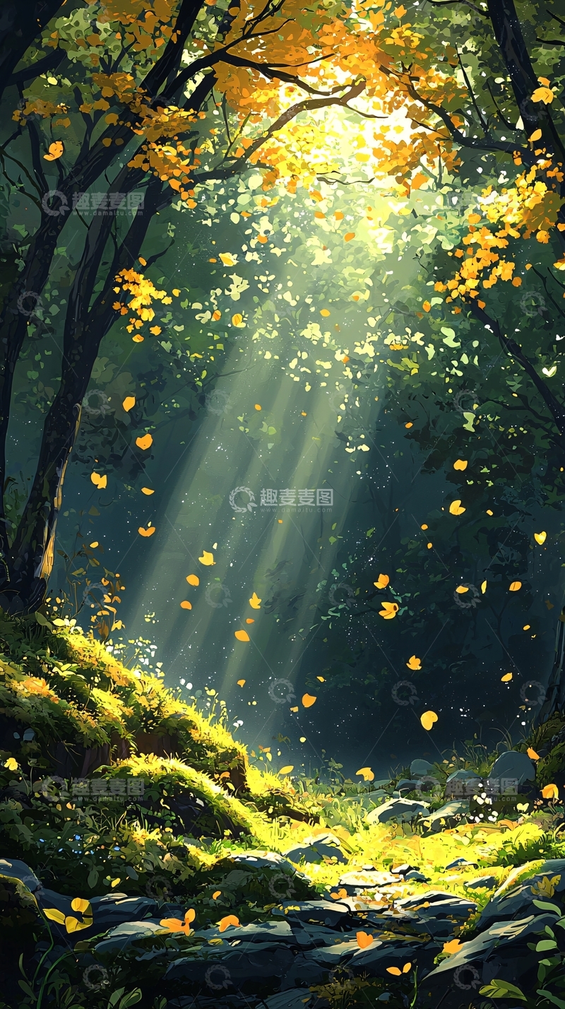 高清大图下载【趣麦麦图】阳光森林