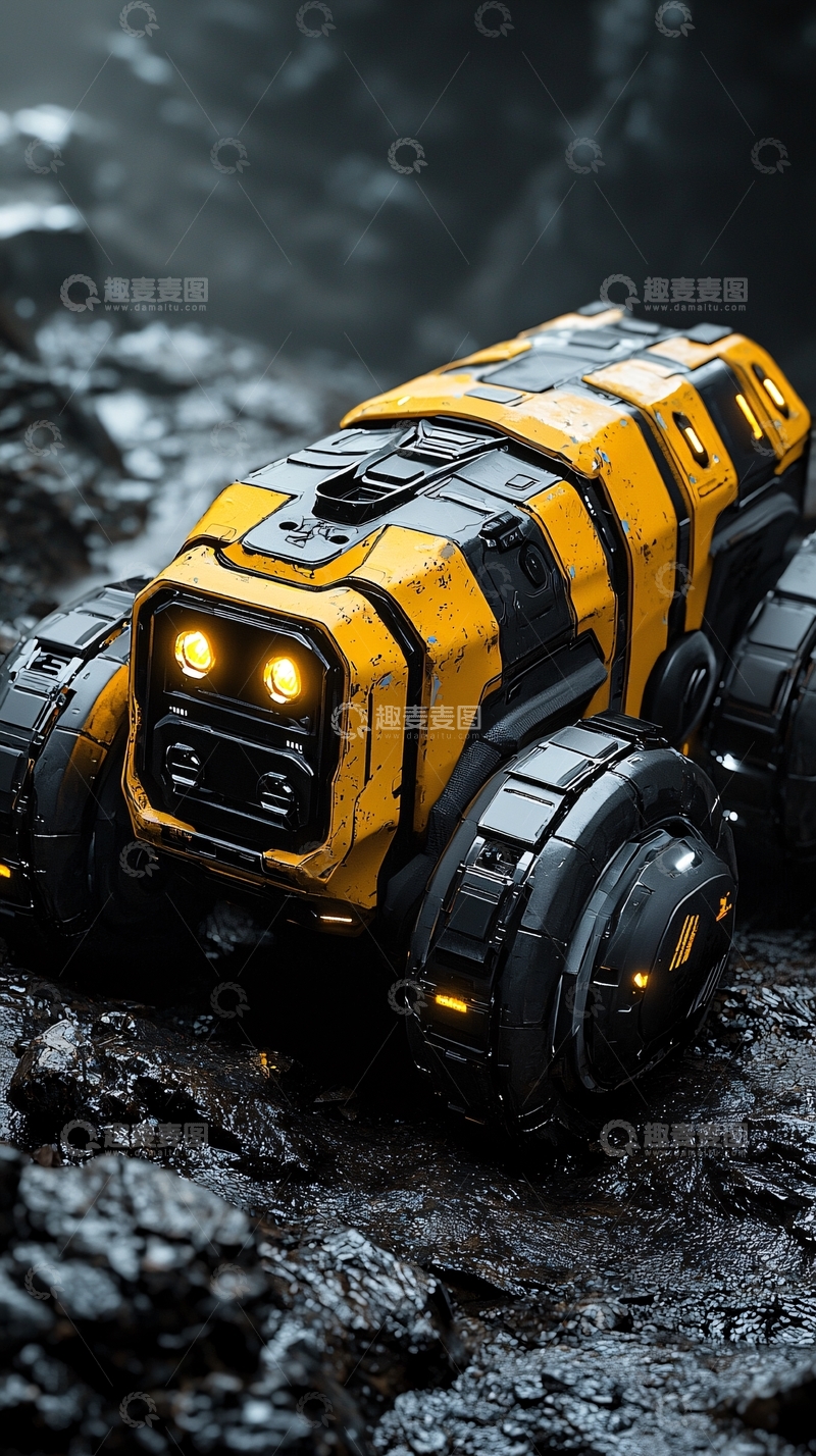 高清大图下载【趣麦麦图】未来科技越野车