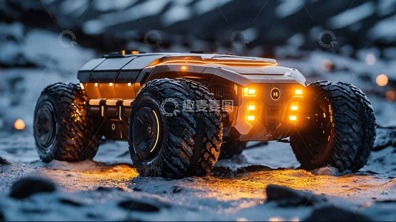 高清大图下载【趣麦麦图】未来科技越野车