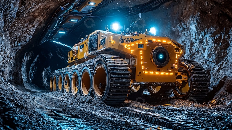 高清大图下载【趣麦麦图】矿山机器人