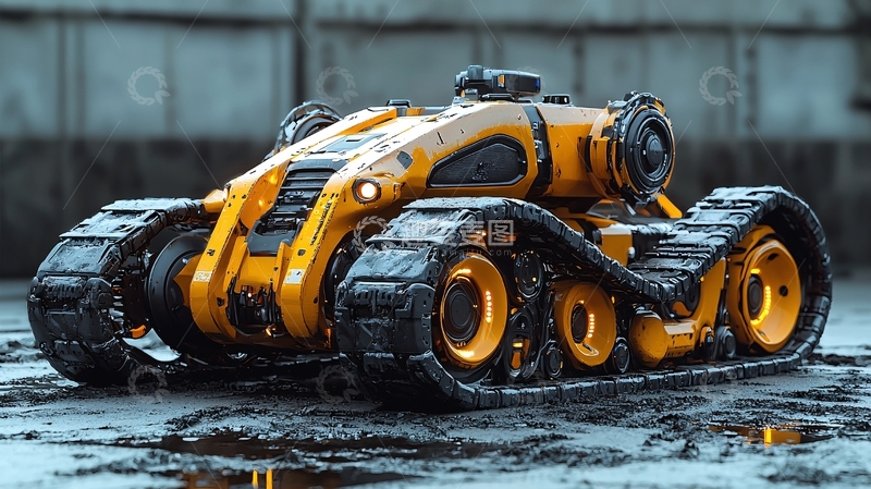 高清大图下载【趣麦麦图】未来感履带车