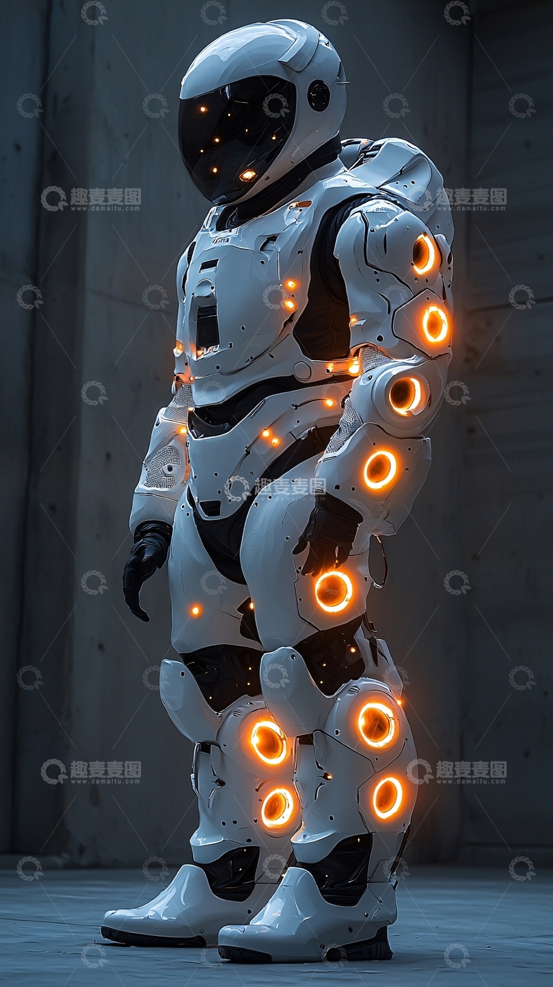 高清大图下载【趣麦麦图】未来科技感机器人装甲