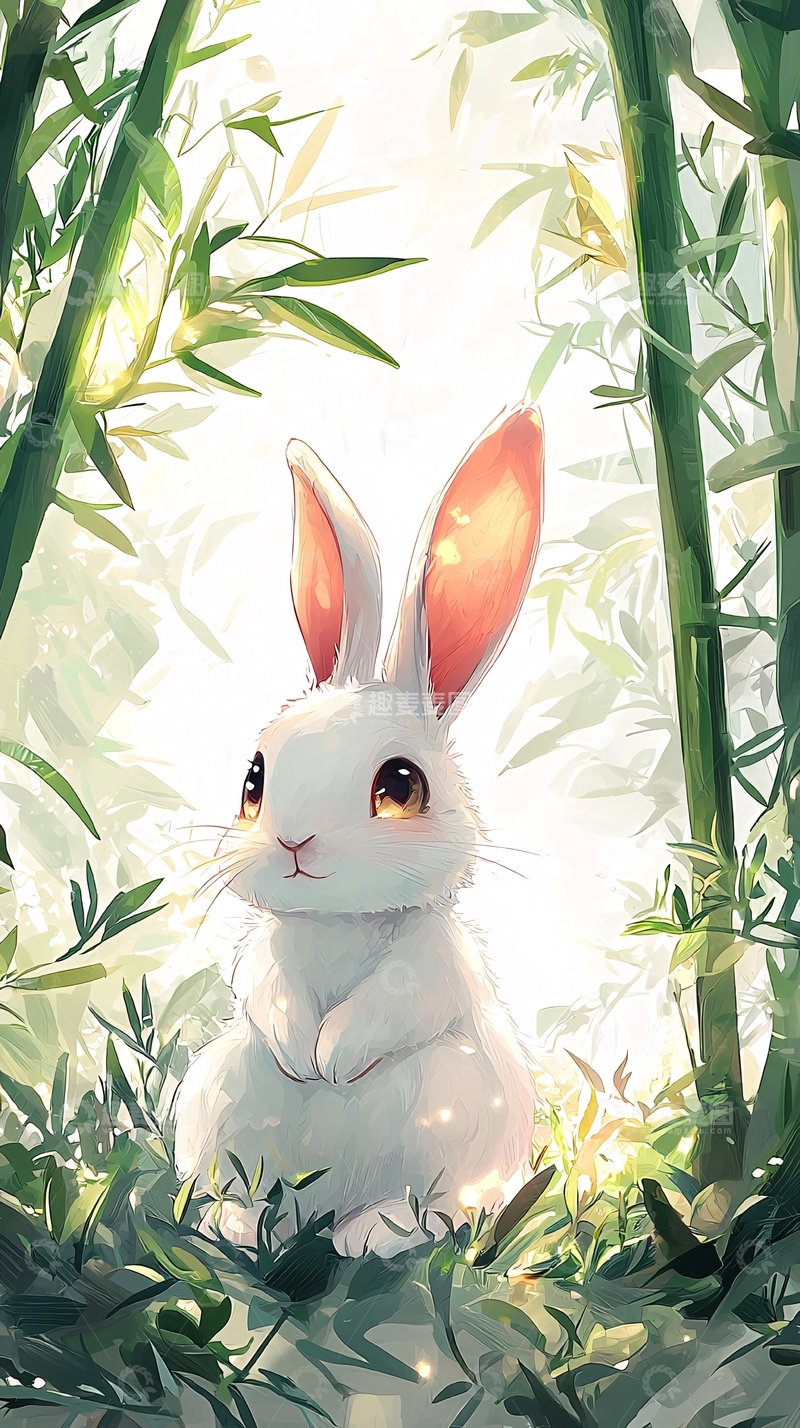 高清大图下载【趣麦麦图】小白兔