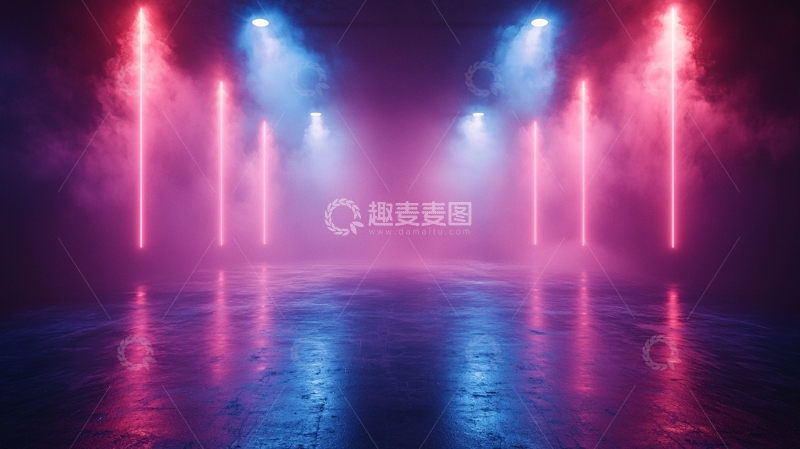 高清大图下载【趣麦麦图】霓虹灯背景