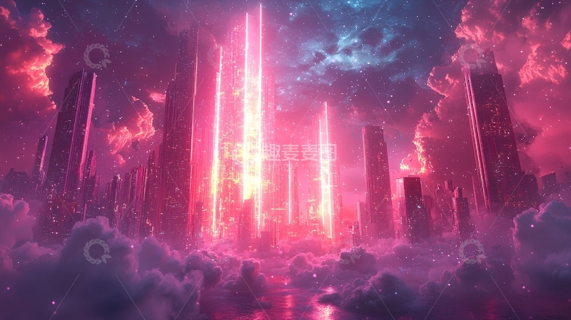 高清大图下载【趣麦麦图】未来都市