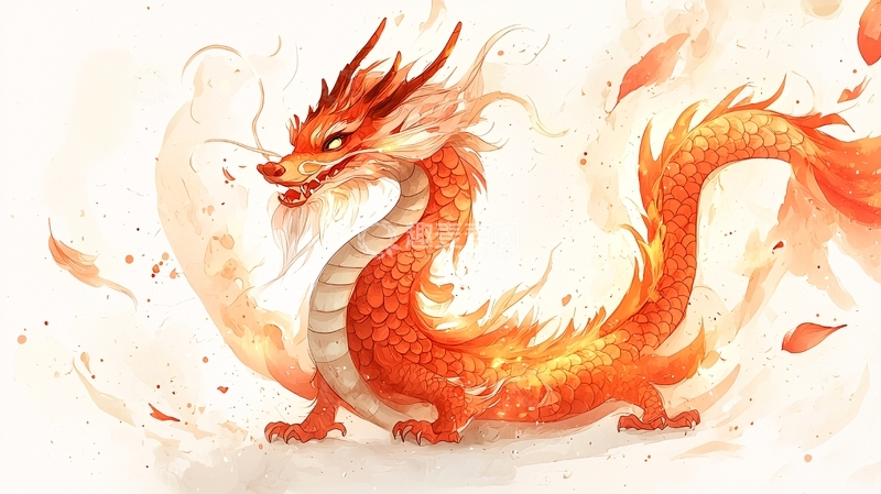 高清大图下载【趣麦麦图】卡通火龙