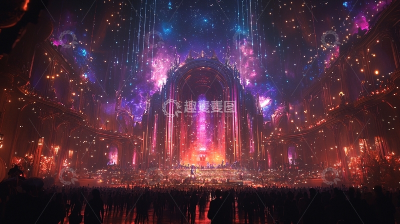 高清大图下载【趣麦麦图】绚丽舞台灯光秀