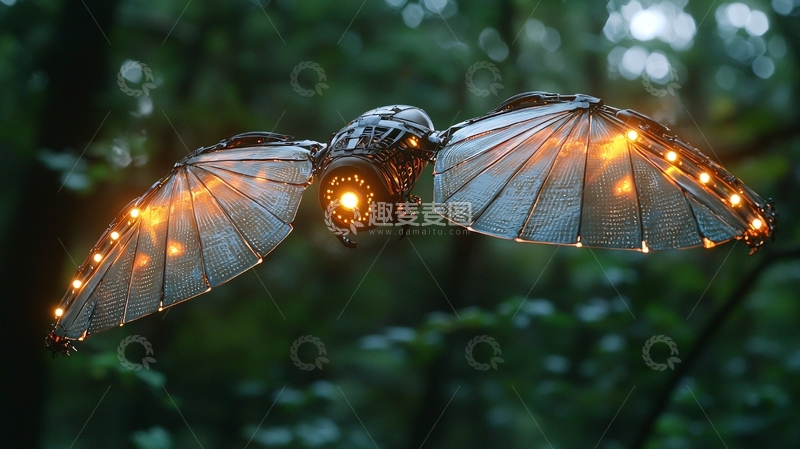 高清大图下载【趣麦麦图】机械蝙蝠