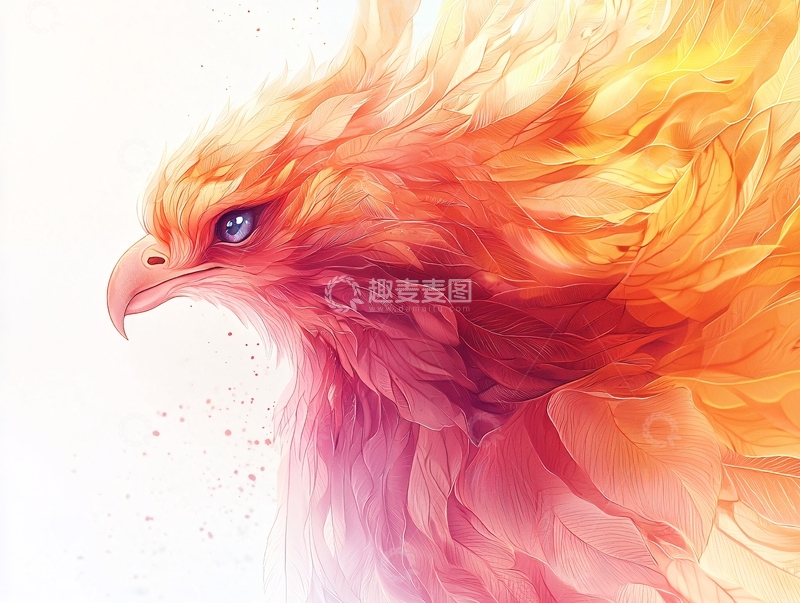 高清大图下载【趣麦麦图】火焰般的凤凰