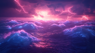 暴风雨中的海洋