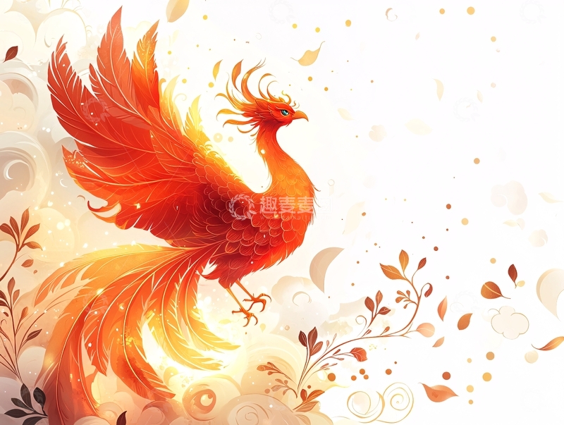 高清大图下载【趣麦麦图】火凤凰