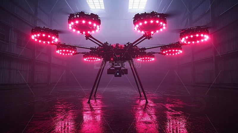 高清大图下载【趣麦麦图】-未来科技感多旋翼无人机