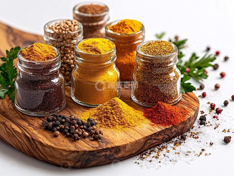 高清大图下载【趣麦麦图】玻璃罐中的香料