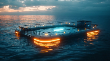 海上漂浮泳池