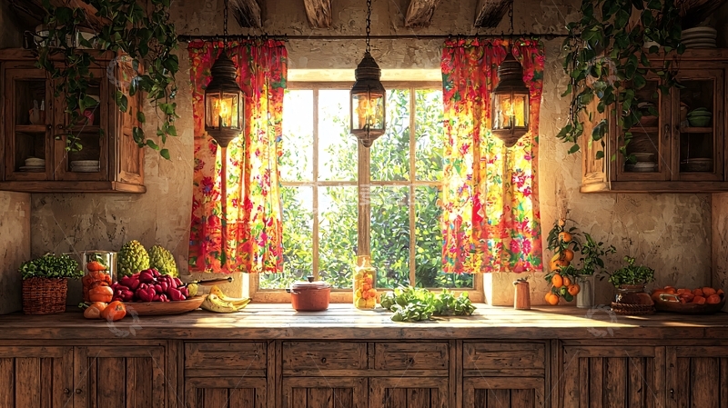 高清大图下载【趣麦麦图】乡村厨房