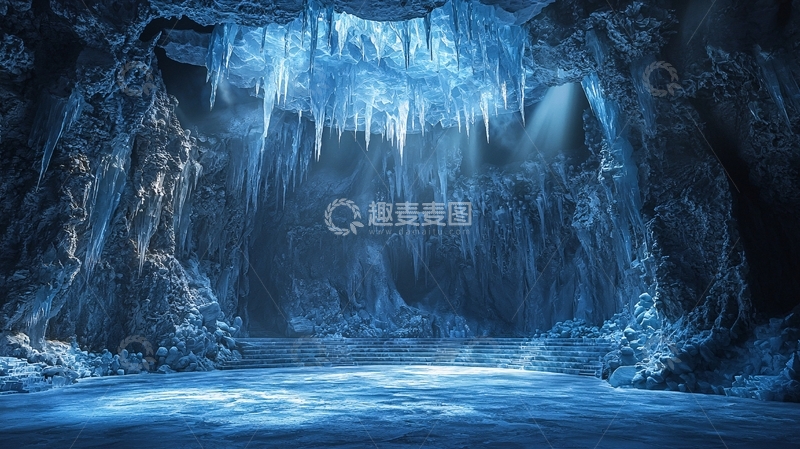 高清大图下载【趣麦麦图】冰雪洞穴