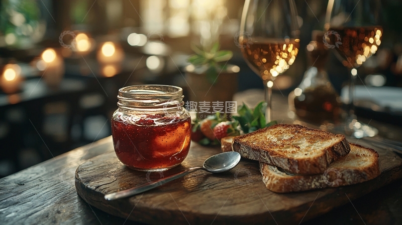 高清大图下载【趣麦麦图】浪漫餐厅下午茶