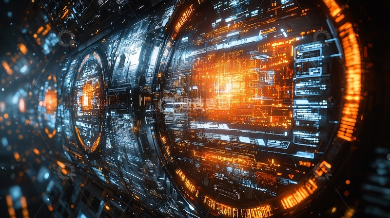 高清大图下载【趣麦麦图】未来科技感隧道