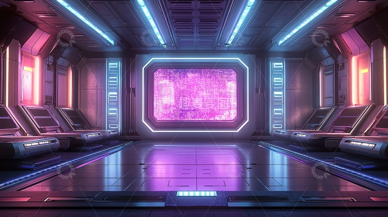 高清大图下载【趣麦麦图】未来科技感走廊