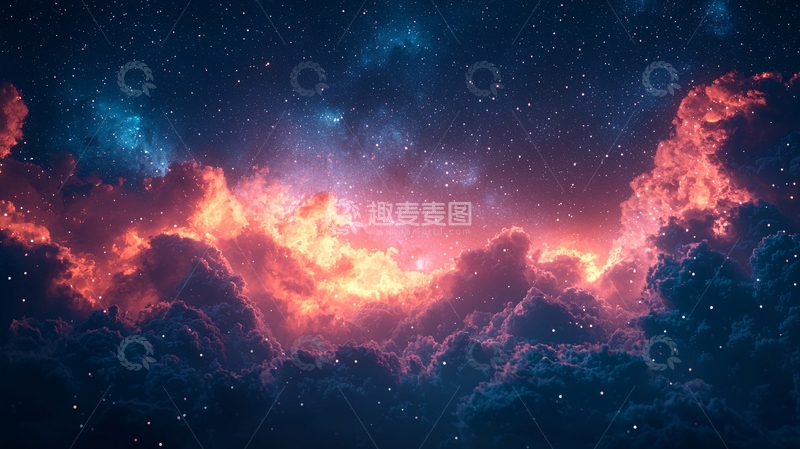 高清大图下载【趣麦麦图】星空云海