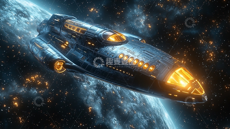 高清大图下载【趣麦麦图】宇宙飞船