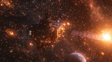 宇宙飞船燃烧解体